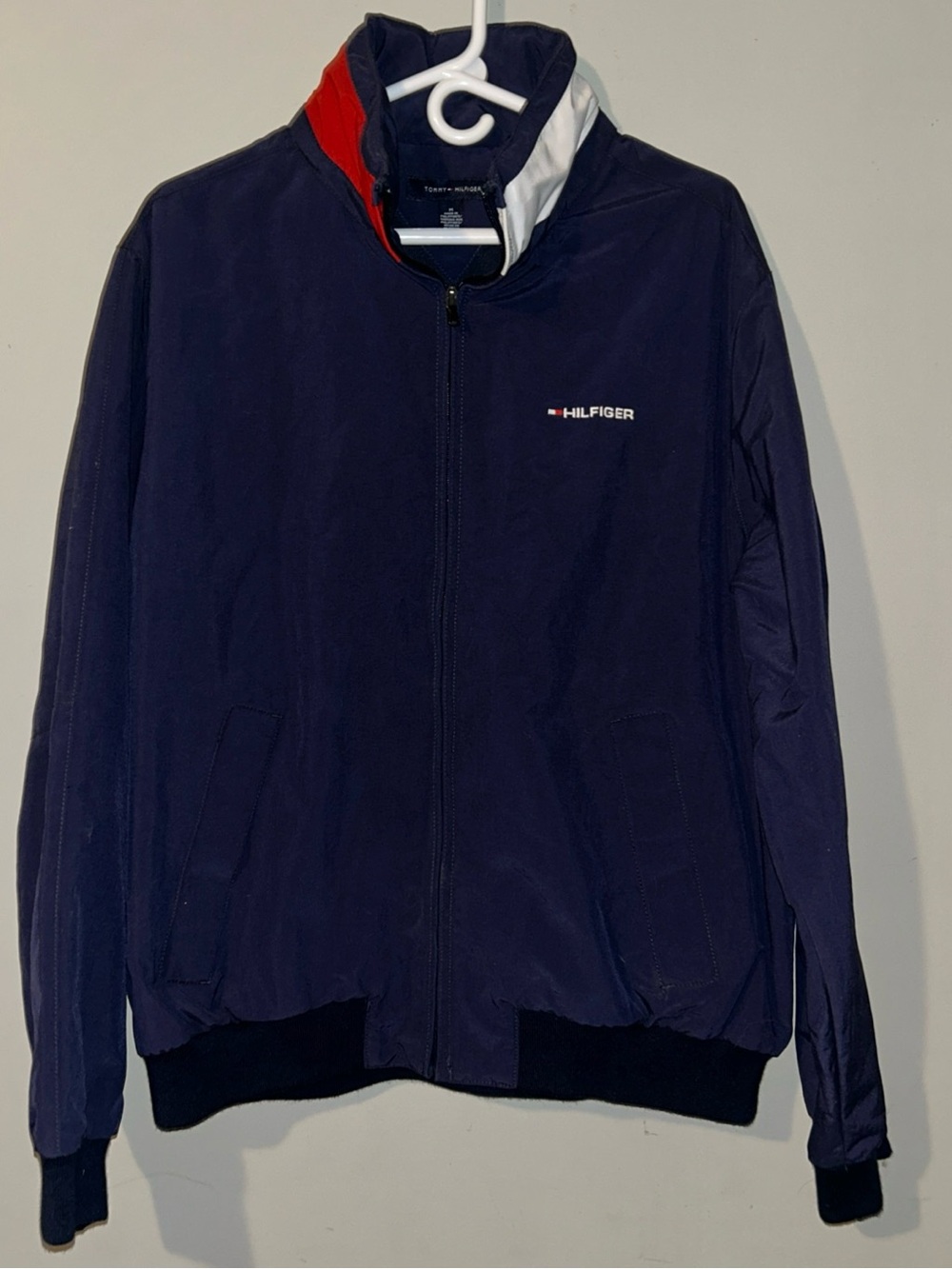 Tommy Hilfiger Navy Jacket with Red & White Trim